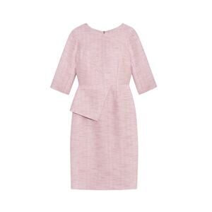 Eaton Dress Blush Pink Tweed - The Fold